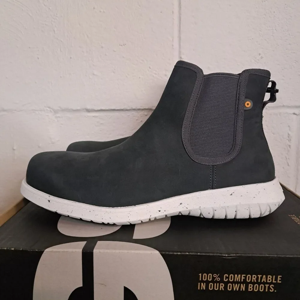 BOGS Cypress Chelsea Safety Toe Composite Waterproof Boots Gray Womens Size 9.5